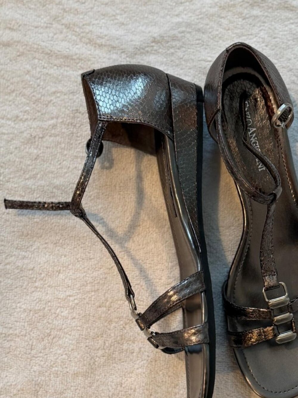 New In Box Enzo Anglioni strappy Sandals. 7.5. - Picture 3 of 7